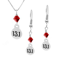 13.1 charm necklace and earring set.