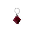 Burgundy Red Swarovski crystal. 