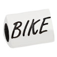 Bike bead with word BIKE.