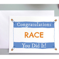 Congrats on your race greeting card for Runners or Triathletes.