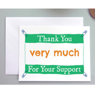 Thank you for your support card from a Runner or Triathlete!
