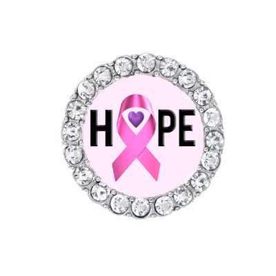 Breast Cancer "Hope" Pink Sneaker Charm
