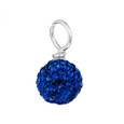 blue Pave crystal drop. 