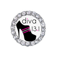 Running Diva 13.1 Rhinestone Sneaker Charm
