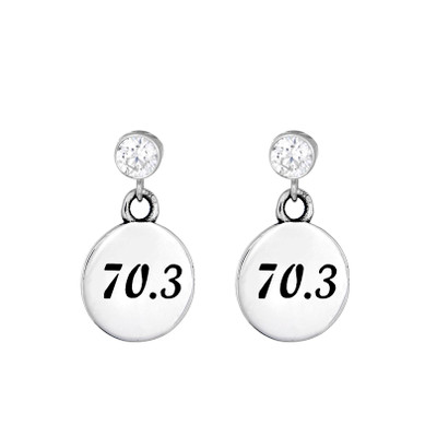 Round 70.3 sterling silver earrings