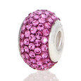 Pink Swarovski Crystal bead