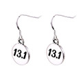 13.1 sterling silver round earrings.