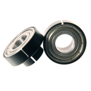 Two bearing insert shown to show side and front views. 