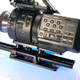 Sony NEX FS700 Baseplate, side left view with camera