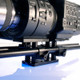 Left front view Sony FS700 baseplate shown with camera.