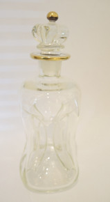  Vintage Holmegaard Viol Kluck Decanter with Gold Trim.