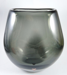  Vintage Orrefors Sven Palmqvist Large Smoke Art Glass Vase