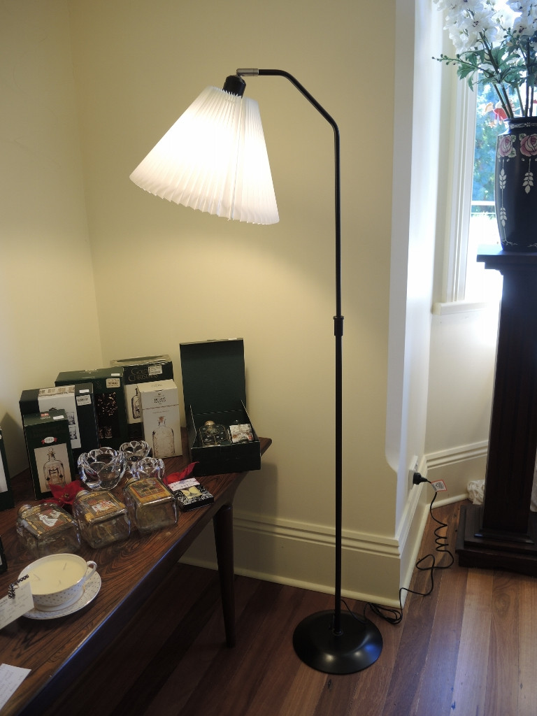 pleated floor lamp