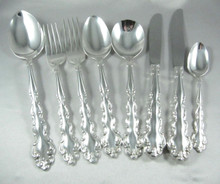 44 Piece Vintage Oneida Community Silver Plate 6 Person Mansion House Cutlery Set In Canteen