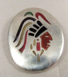  Vintage Mexican Sterling Silver Pluma Azteca Feather brooch Los Castillo