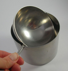 Vintage Danish Stelton Stainless Steel Cylinda-Line Large Revolving Ashtray