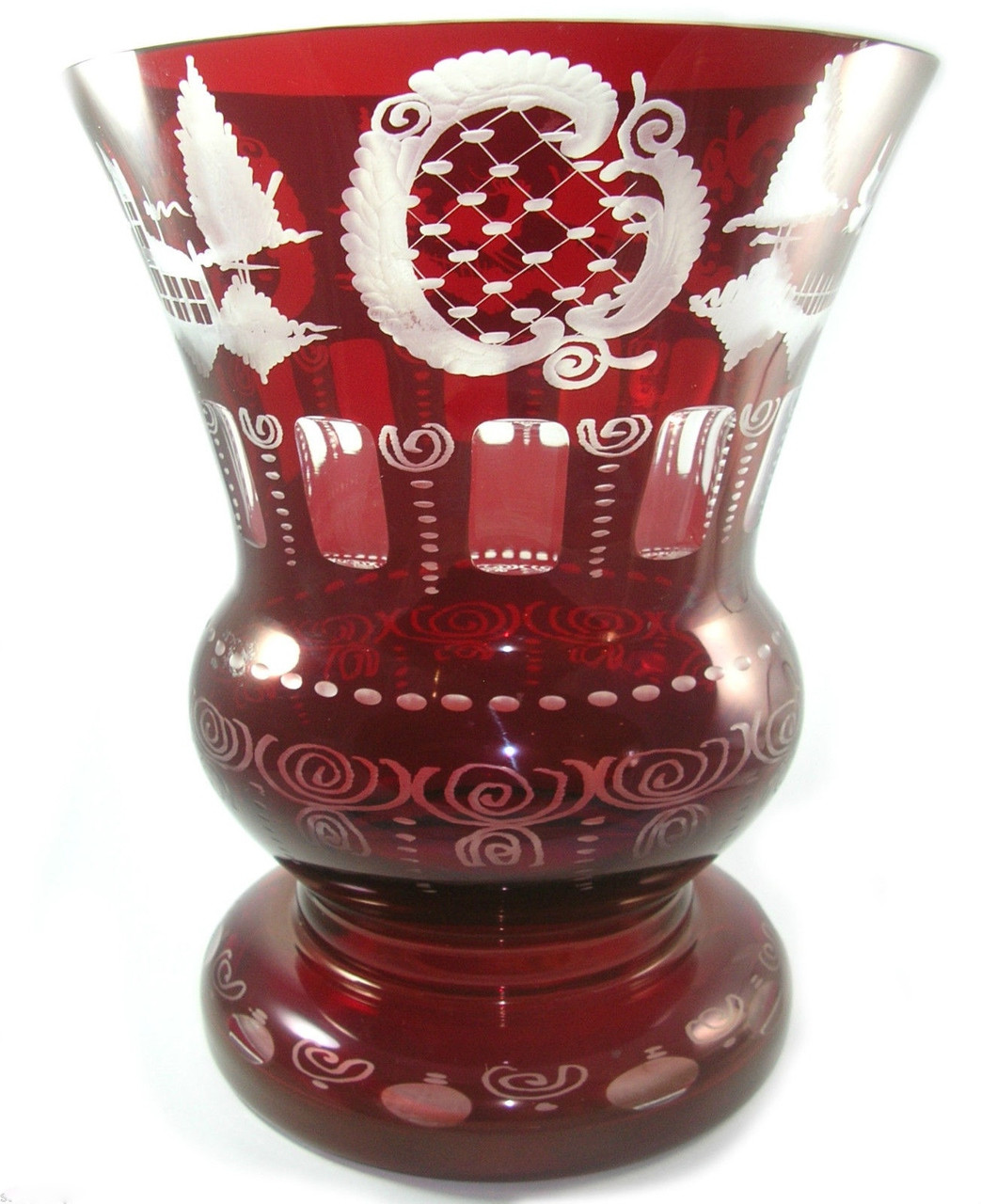 Large Vintage Egermann Stained Red Glass Urn Vase Made In Bohemia   Egermann Vase 2  22308.1435994316.1280.1280.JPG