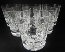 6 Vintage 250ml Stuart Crystal Glengarry Cambridge old fashioned whisky tumblers