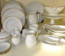 1930's 12 person Vintage Danish Bing & Grondahl Hartmann dinner set 