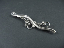  Vintage Georg Jensen Sterling Silver Grape and Vine brooch