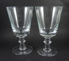  2 Vintage Holmegaard Wellington large 16cm red wine or beer glasses 1978 