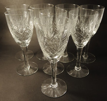  8 Vintage Holmegaard Else Red Wine glasses 1919
