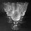 6 Danish Lyngby Eaton Cut Fine Crystal 105mm Wine Glasses