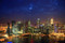 Singapore Skyline by Night