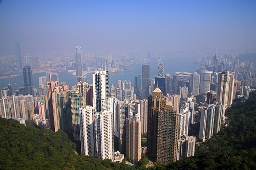 Hong Kong Skyline From Victoria Peak