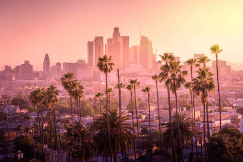 Los Angeles At Sunset