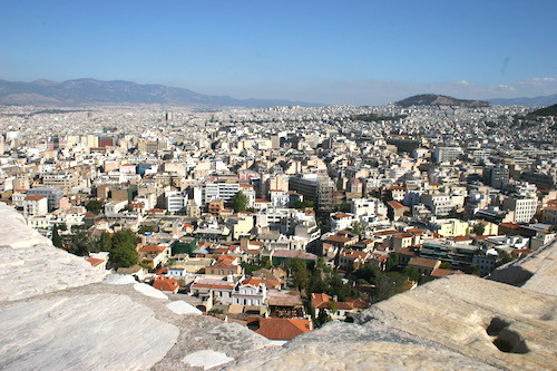 Athens From The Acropolis