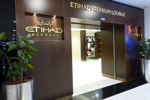 Etihad Premium Lounge Entrance