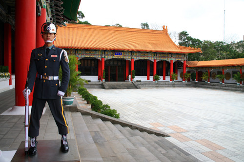 A Guard at the Taiwan's Martyr's Shrine 