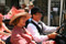 Couple Driving Vintage Car at Soulac Festival