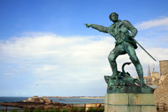 Statue of Privateer Robert Surcouf in St Malo