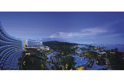 Shangri La's Rasa Sentosa Resort Singapore At Night