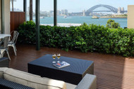 Balmain Wharf Apartments With Stunning Views of Sydney Harbour Bridge 	Photo: Ben Hall and Balmain Wharf Apartments