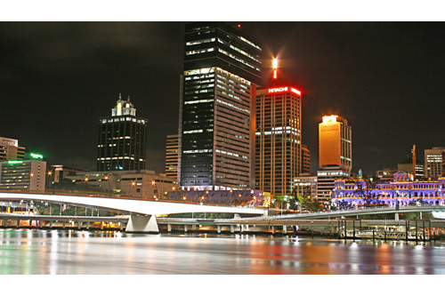 Brisbane Skyline By Night
