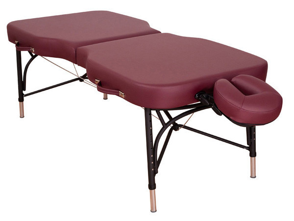 Oakworks Advanta Portable Massage Table Ruby with Additional Face Rest Cradle/Plaform and Face Rest Cushion/Crescent
