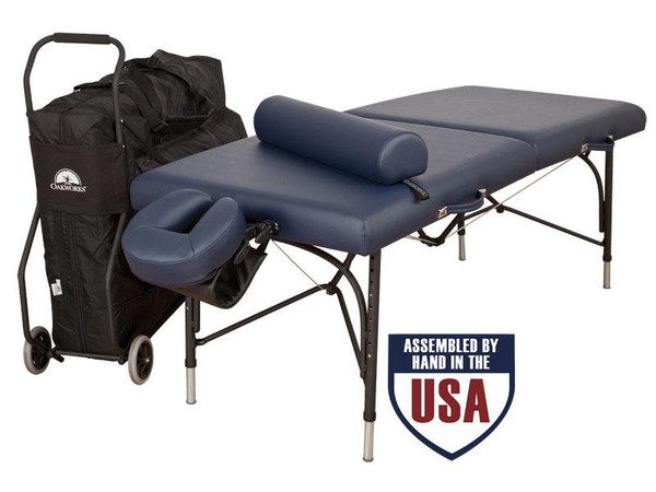 Oakworks Wellspring Traveler Package with Carry Case, Face Rest Platform, Face Rest Crescent, Bolster, Arm Hammock and Table Cart