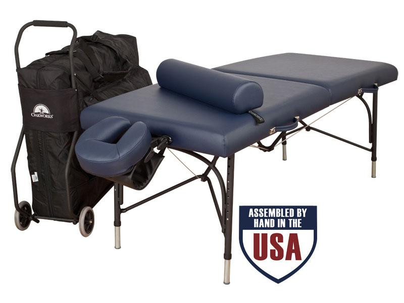Oakworks Wellspring Traveler Package - with Carry case, Cart,Face Rest Cradle, Face Rest Cushion, Arm Hammock and Bolster