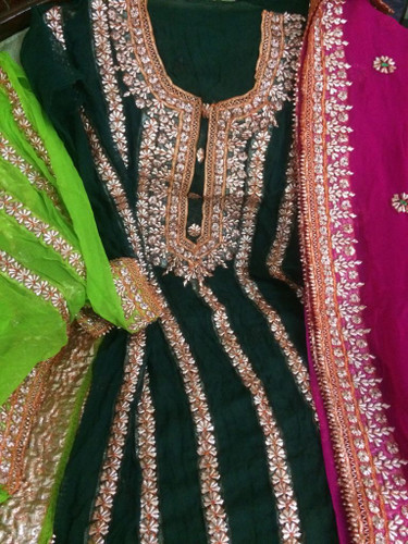 online mukesh embroidery suits for Ladies 