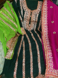 buy Gota Chiffon Party Wear Suits