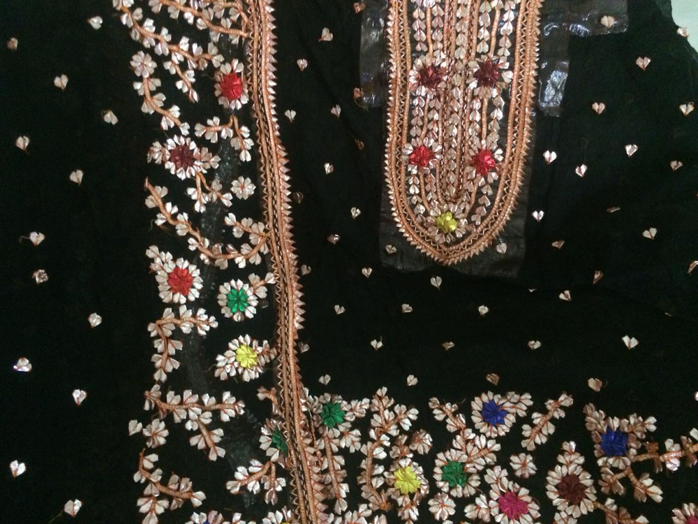 Badla Mukaish Gota Embroidery Suits Online Shopping At