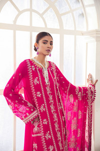 Latest Pareesia Formals Chiffon Suit UK 04