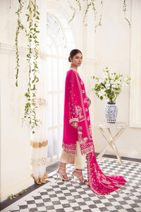 Latest Pareesia Formals Chiffon Suit UK 03