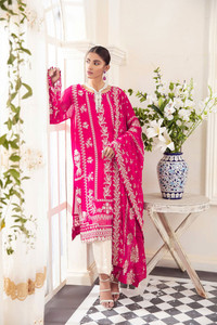 Latest Pareesia Formals Chiffon Suit UK 01