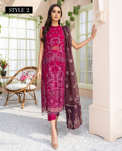 shop Pareesia Formals Chiffon Suit Europe 02