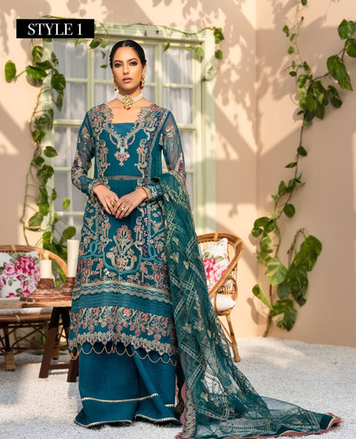 online shopping Pareesia Formals Chiffon Suit Taxes 02