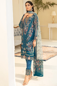 Organza Ramsha Party Wear Suits UK 02